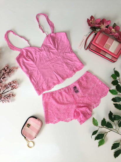 Imagen de Victoria's Secret  Set Pijama Rosa M